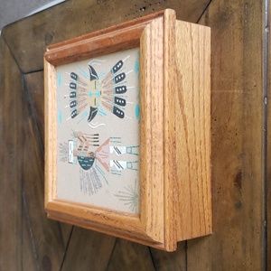 Indian Sand Art Box Signed